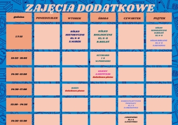 Peach and Yellow School ScheduleTimetable A4 landscape BTS resource
